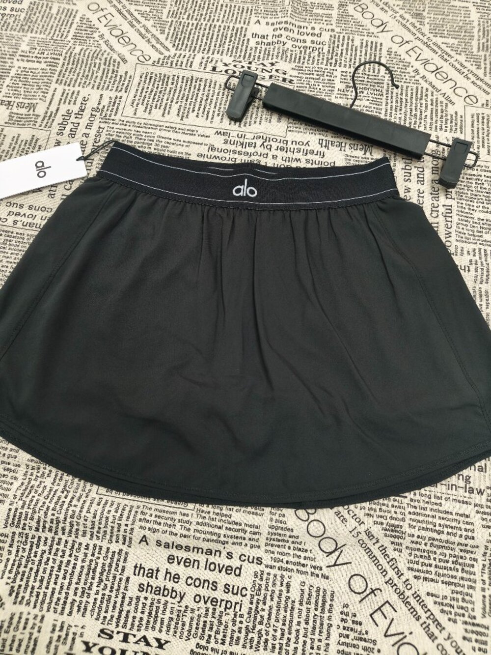 Alo Yoga Black Tenniscore Mini Skirt🎾New with Tags💖Popular and Best-Selling - Picture 2 of 8